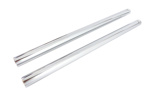 V-Twin - 24-1436 - Hard Chrome 49mm Fork Tube Set +6 Over Stock - Fits 2006-2017 Harley-Davidson FXD, FXDWG