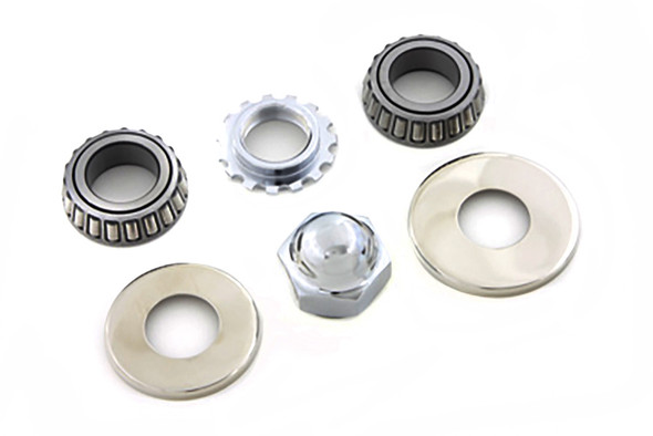 V-Twin - 24-1460 - Top Fork Stem Nut Kit - Fits 1984-1999 Harley-Davidson FXST, 1986-1999 FLST, 1960-1994 FL