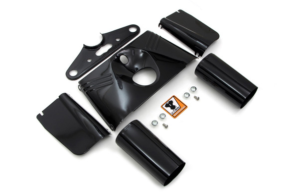 V-Twin - 24-1464 - Black Fork Cover Kit - Fits 1949-1959 Harley-Davidson FLH