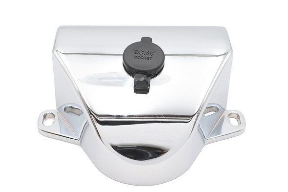 V-Twin - 24-1490 - Chrome Handlebar Clamp Cover - Fits 1960-1984 Harley-Davidson FL