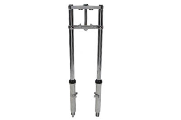 V-Twin - 24-1509 - Fork Assembly with Polished Sliders 2 inch Over Stock