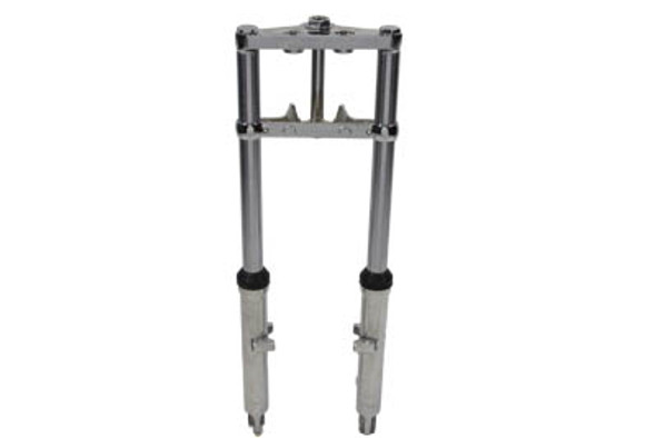 V-Twin - 24-1515 - Fork Assembly with Polished Sliders 2 inch Over Stock