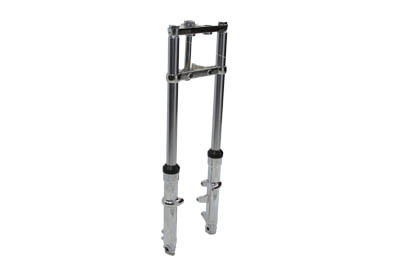 V-Twin - 24-1526 - Fork Assembly with Chrome Sliders 2 inch Over Stock - Fits 1980-1983 Harley-Davidson FX