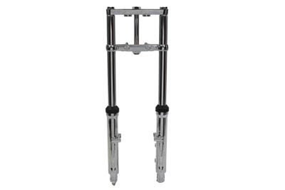 V-Twin - 24-1533 - Fork Assembly with Chrome Sliders 2 inch Over Stock - Fits 1984-1999 Harley-Davidson FXST