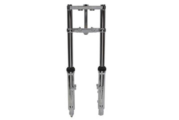 V-Twin - 24-1535 - Fork Assembly with Chrome Sliders 6 inch Over Stock