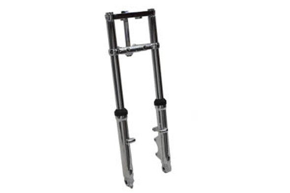 V-Twin - 24-1535 - Fork Assembly with Chrome Sliders 6 inch Over Stock