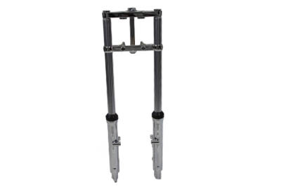 V-Twin - 24-1545 - Fork Assembly with Chrome Sliders 12 inch Over Stock - Fits 1984-1999 Harley-Davidson FXST