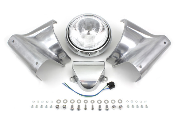 V-Twin - 24-1566 - 7 inch Headlamp Cowl Kit - Fits 1960-1984 Harley-Davidson FL