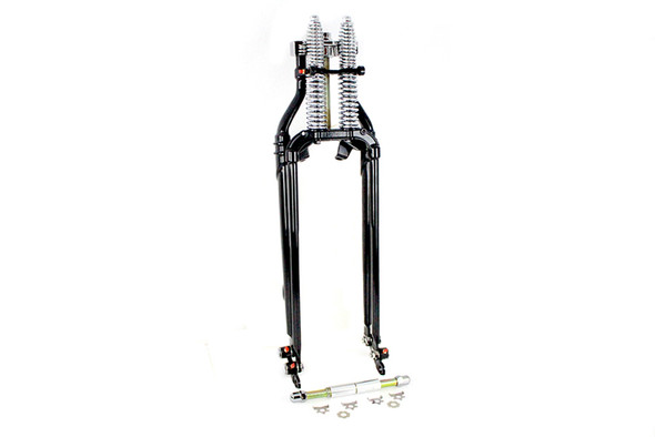 V-Twin - 24-1573 - 24 inch Spring Fork Kit Offset Black