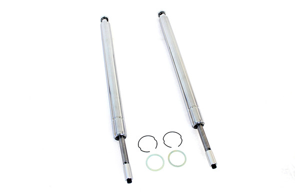 V-Twin - 24-1733 - Hard Chrome 41mm Fork Tube Assembly 20-7/8 inch Total Length