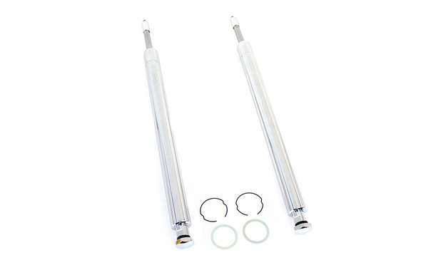 V-Twin - 24-1733 - Hard Chrome 41mm Fork Tube Assembly 20-7/8 inch Total Length