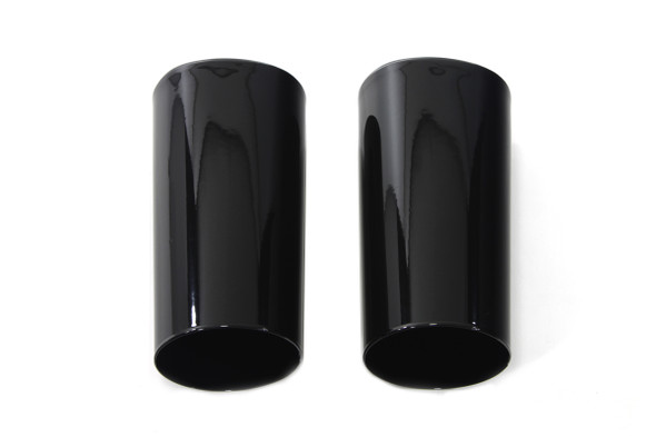 V-Twin - 24-1752 - Fork Slider Cover Black - Fits 1980-2013 Harley-Davidson FLT, 1949-1984 FL, 1986-2017 FLST