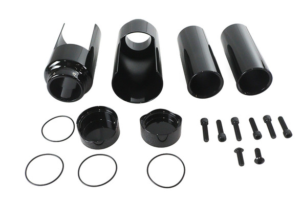 V-Twin - 24-1769 - Softail Breakout Fork Cover Kit Black