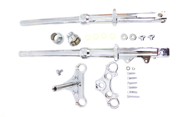 V-Twin - 24-1772 - FXR Fork Assembly Chrome - Fits 1988-1994 Harley-Davidson FXR