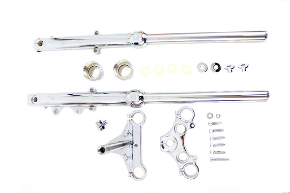 V-Twin - 24-1772 - FXR Fork Assembly Chrome