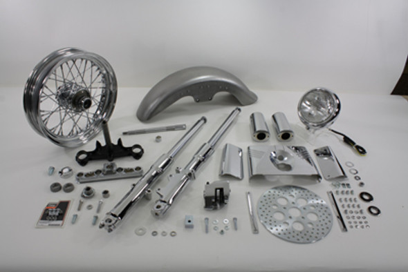 V-Twin - 24-2036 - 41mm Fork Assembly with Chrome Sliders 16 inch Wheel