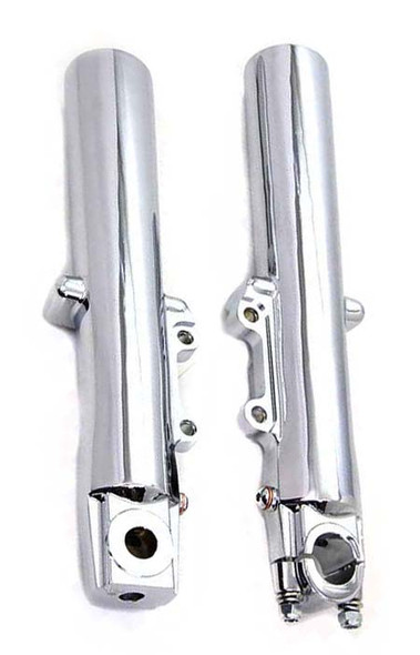 V-Twin - 24-2064 - Factory Sample 41mm Lower Fork Slider Set Chrome