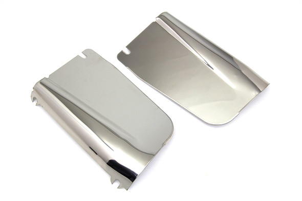 V-Twin - 24-7943 - Rear Fork Panel Set Stainless - Fits 1949-1959 Harley-Davidson FL