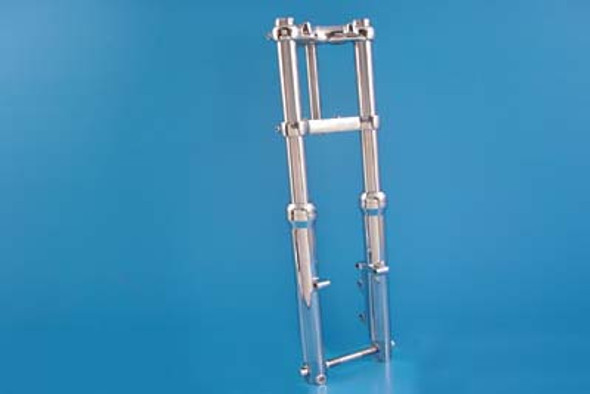 V-Twin - 24-8559 - 39mm Fork Assembly with Chrome Sliders Single Disc