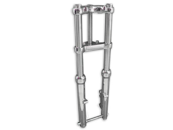 V-Twin - 24-8562 - Single Disc 39mm Fork Assembly Chrome - Fits 1988-1999 Harley-Davidson XL, 1988-1994 FXR