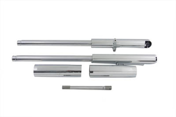 V-Twin - 24-9018 - Billet Mega Fork Slider Set Chrome