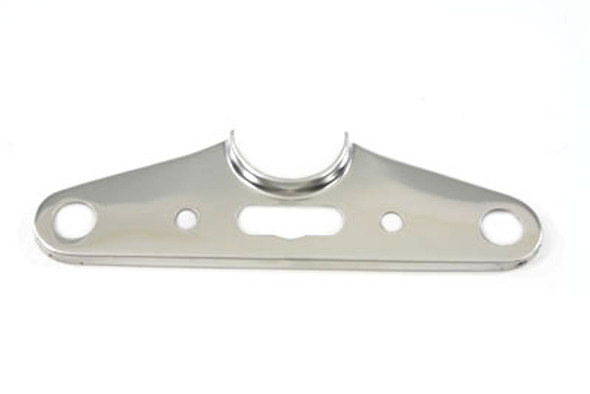 V-Twin - 24-9904 - Top Triple Tree Cover Solid Style Stainless Steel