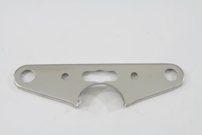 V-Twin - 24-9904 - Top Triple Tree Cover Solid Style Stainless Steel - Fits 1949-1959 Harley-Davidson FL