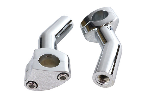 V-Twin - 25-0215 - 1 inch Pullback Riser Set Chrome