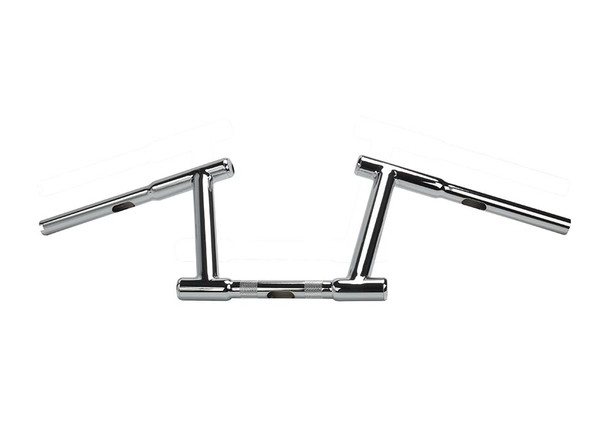 V-Twin - 25-0567 - 8 inch Z-Bar Racing Handlebar with Indents Chrome