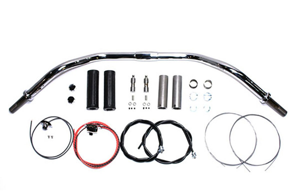 V-Twin - 25-0600 - 5 inch Chrome Handlebar Assembly - Fits 1954-1959 Harley-Davidson FL