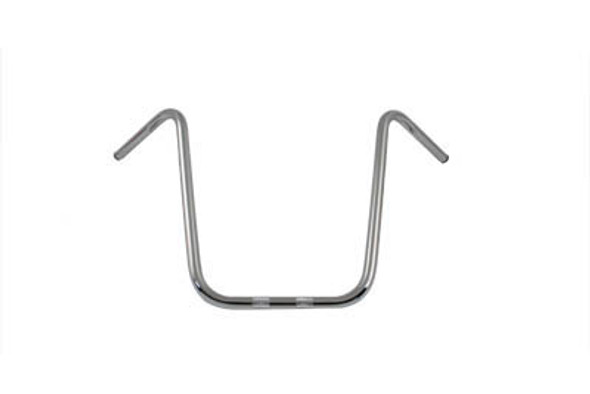 V-Twin - 25-0687 - 18 inch Ape Hanger Handlebar with Indents Chrome