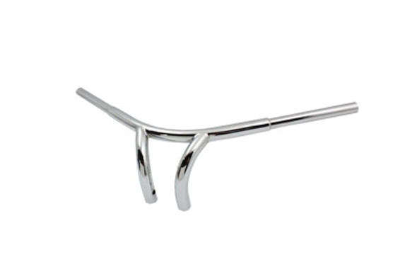 V-Twin - 25-0718 - 7 inch Curve Riser Bar Handlebar with Indents