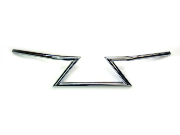 V-Twin - 25-0860 - Chrome 6 inch Z Handlebars without Indents
