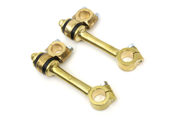 V-Twin - 25-0944 - Polished Replica 5-1/2 inch Flander Riser Set