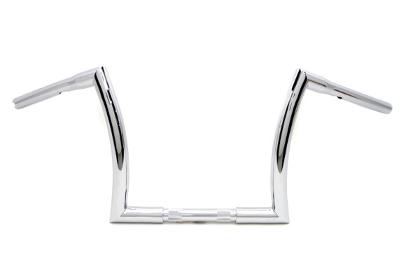 V-Twin - 25-1144 - 12 inch Z Handlebar with Indents Chrome