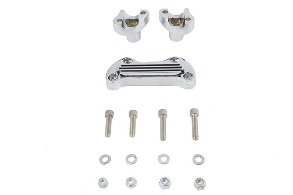 V-Twin - 25-2132 - 1-1/8 inch Riser Set Chrome