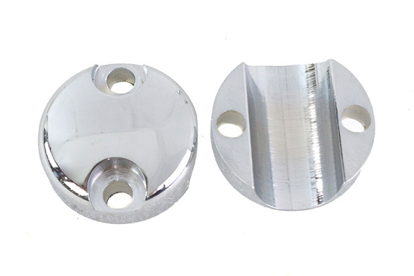 V-Twin - 25-2137 - Chrome Replica Glide Riser Top Set