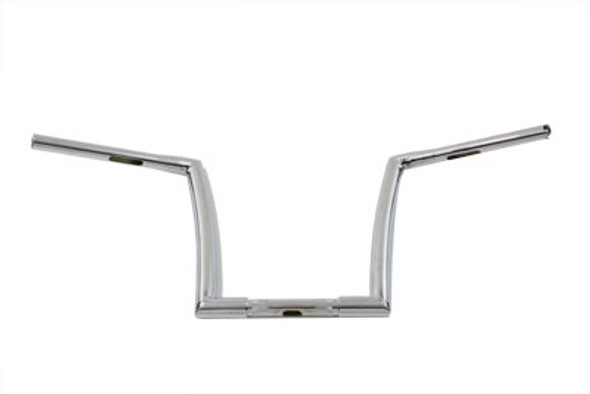 V-Twin - 25-3252 - 10-1/2 inch Z-Bar Handlebar with Wiring Holes