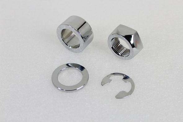V-Twin - 2508-4 - Rear Axle Spacer Set Smooth Style Chrome