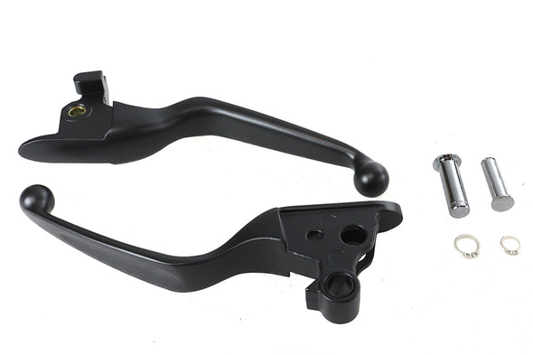 V-Twin - 26-0014 - Hand Lever Set Black - Fits 2018-2024 Harley-Davidson FXDRS, FXLRS, FXLRST, FXFBS, FXFB