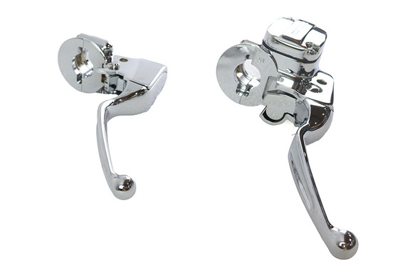 V-Twin - 26-0018 - Clutch Bracket and Master Cylinder Reservoir Kit Chrome