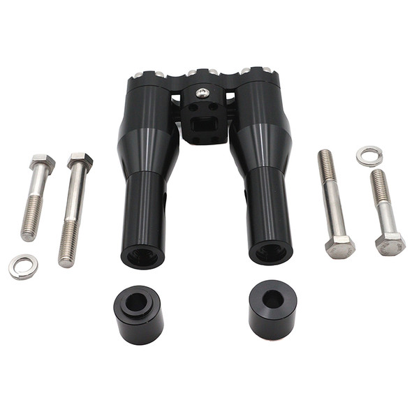 V-Twin - 26-0034 - Wyatt Gatling 6 inch Baron Style Riser Set Black