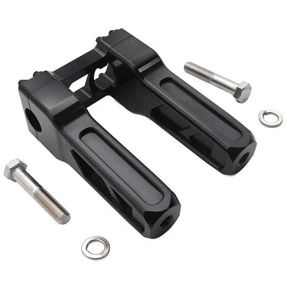 V-Twin - 26-0035 - Wyatt Gatling 6 inch Pirate Style Riser Set Black