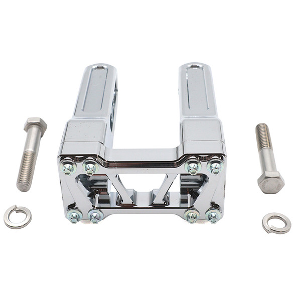 V-Twin - 26-0039 - Wyatt Gatling 6 inch Pirate Style Riser Set Chrome