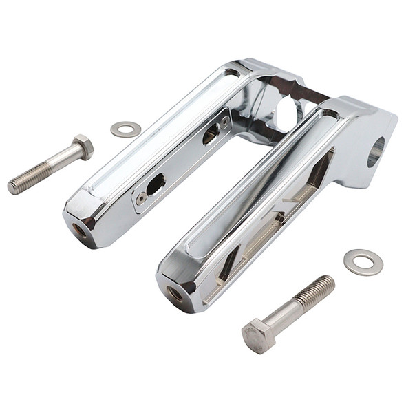 V-Twin - 26-0045 - Wyatt Gatling 8 inch Pirate Style Riser Set Chrome