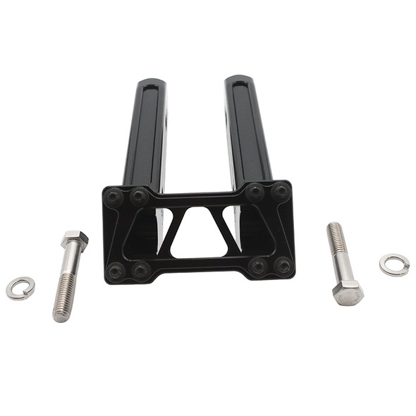 V-Twin - 26-0049 - Wyatt Gatling 10 inch Pirate Style Riser Set Black