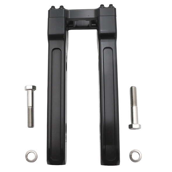 V-Twin - 26-0051 - Wyatt Gatling 10 inch Pirate Style Riser Set Black