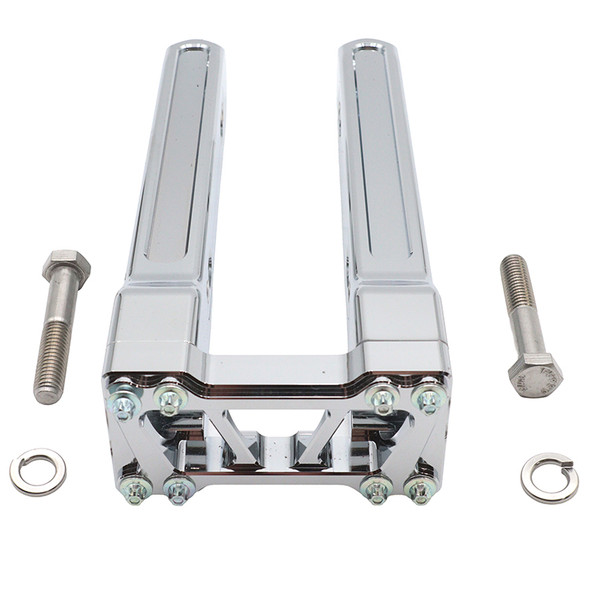 V-Twin - 26-0060 - Wyatt Gatling 10 inch Pirate Style Riser Set Chrome
