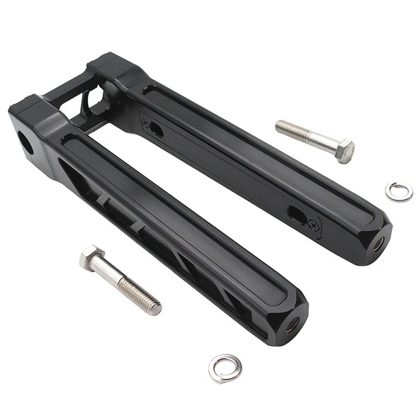 V-Twin - 26-0064 - Wyatt Gatling 12 inch Pirate Style Riser Set Black