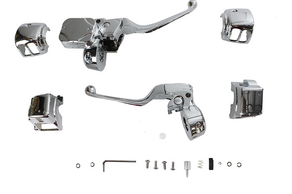 V-Twin - 26-0406 - Handlebar Control Kit Chrome